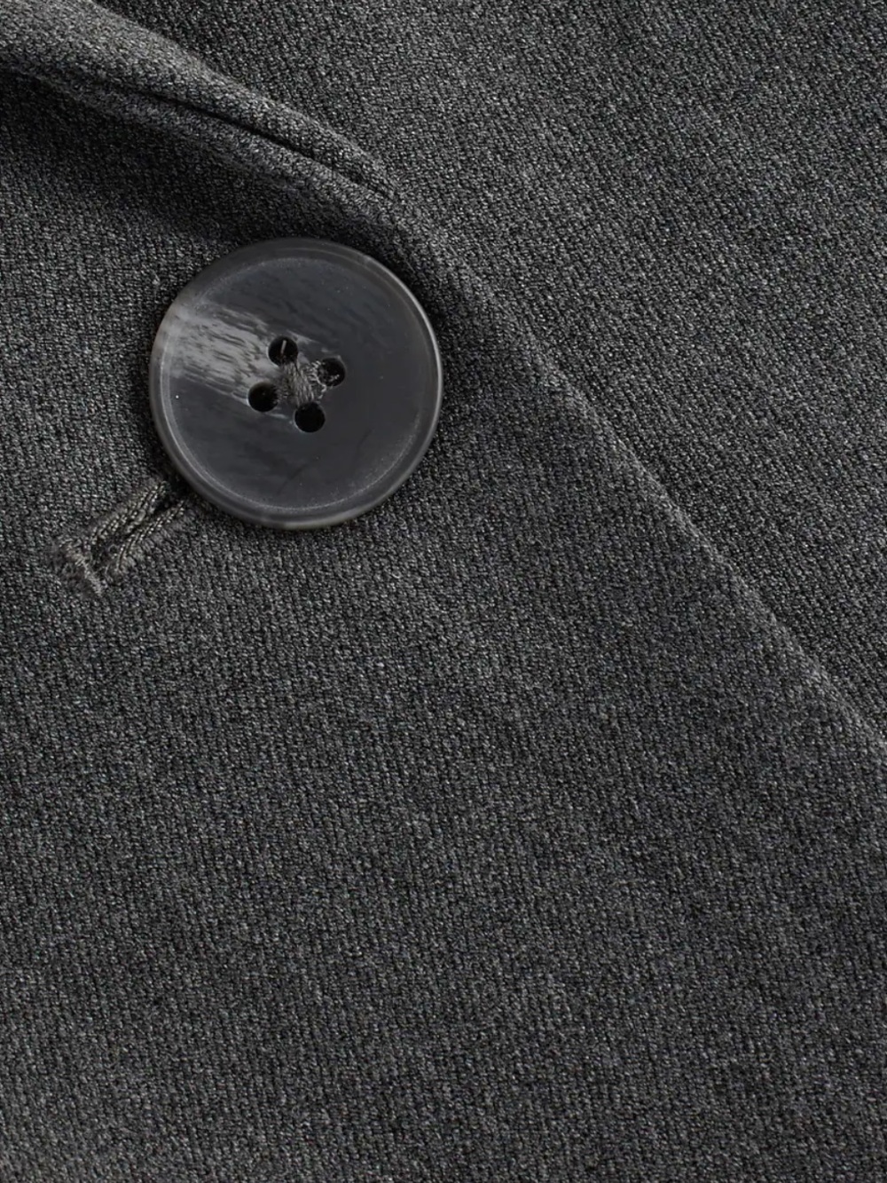 Express Editor Women’s Fitted Gray One Button Blazer with Black Lining - Picture 8 of 13